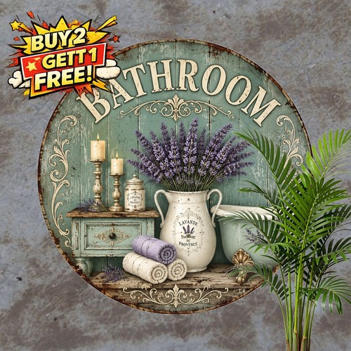 Bathroom round metal - bathroom,